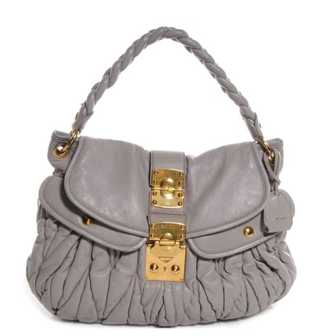 miu miu coffer matelasse top handle bag|Miu Coffer matelassé nappa leather handbag .